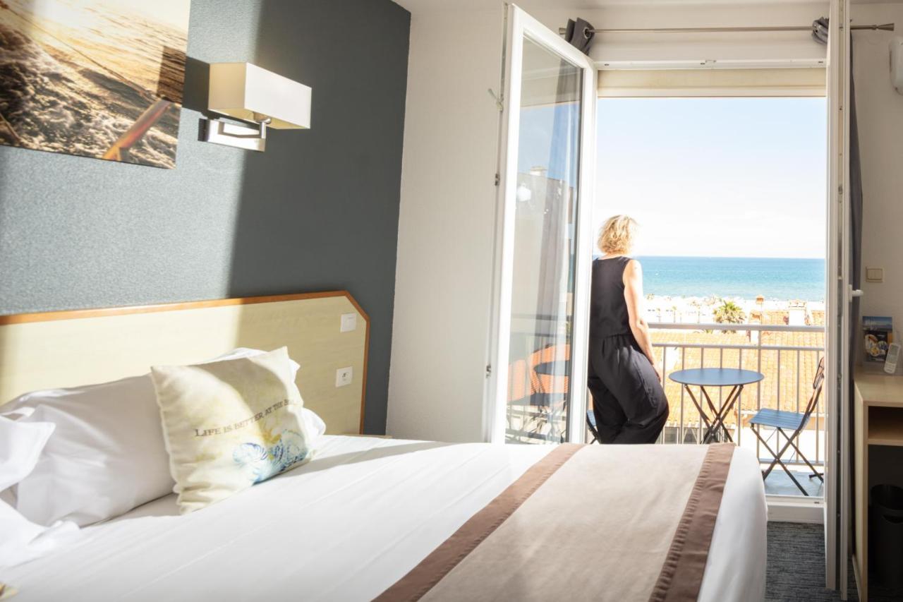 Le Regina Hotel Et Restaurant Canet-Plage Luaran gambar